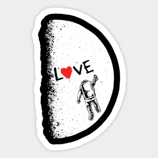 Moon Graffiti Sticker